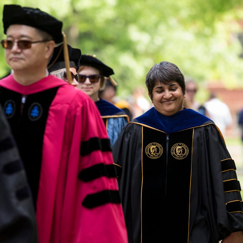 Faculty at Commencement