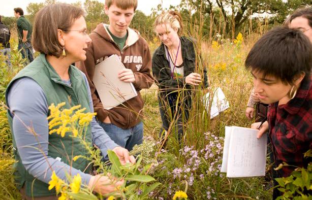 A class in the Cowling Arboretum.
