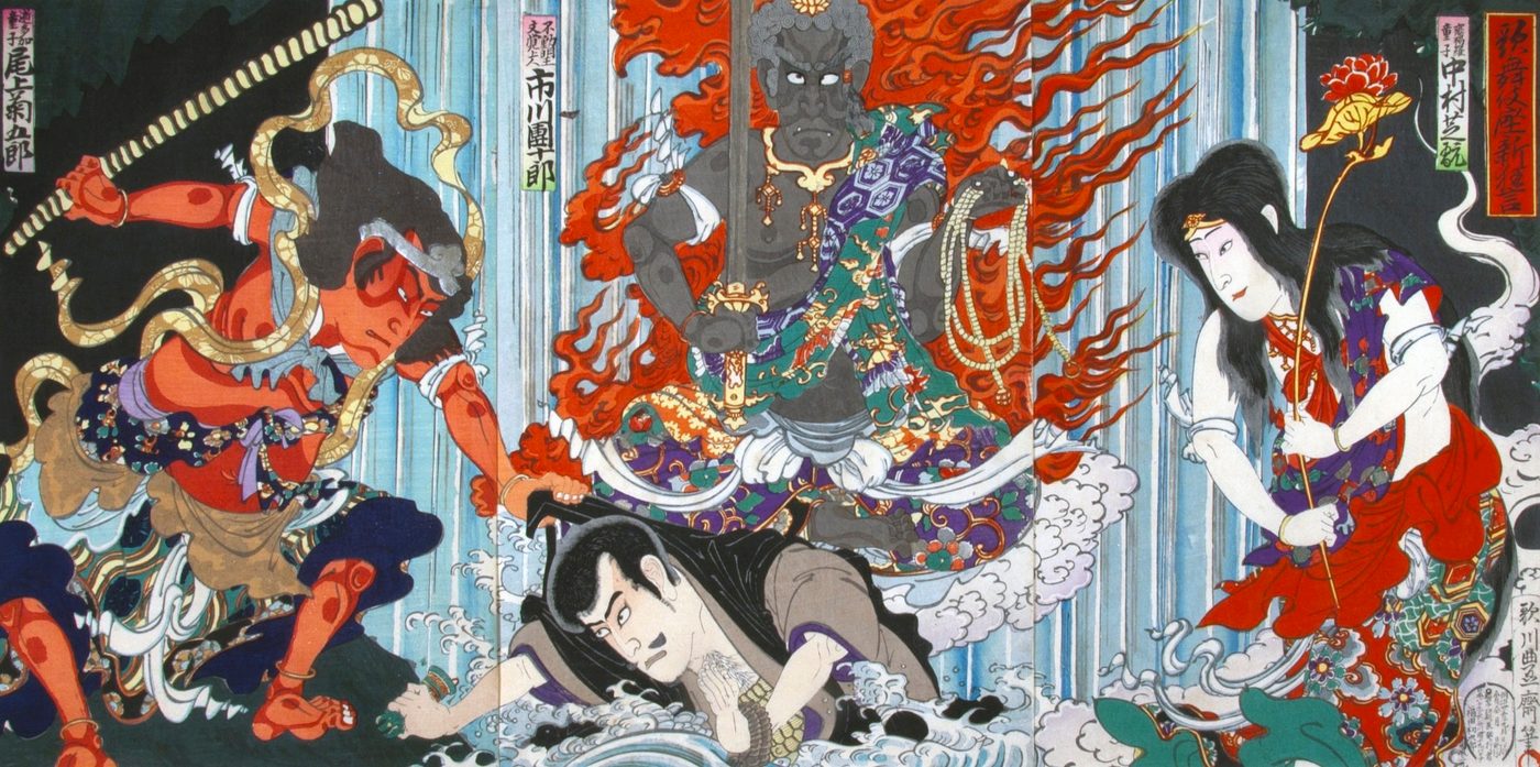 Japanese woodblock print from 1903