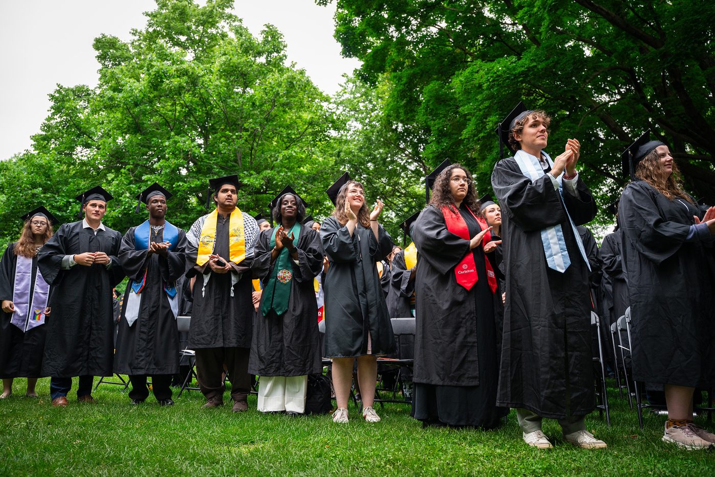 graduating students at their commencement ceremony