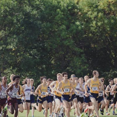 runners going across a field