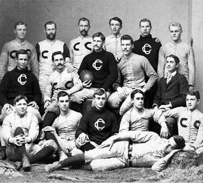 Historic photograph of Carleton's 1983 football team.