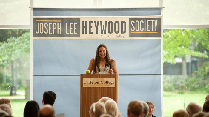 Heywood Society luncheon in the Weitz Center