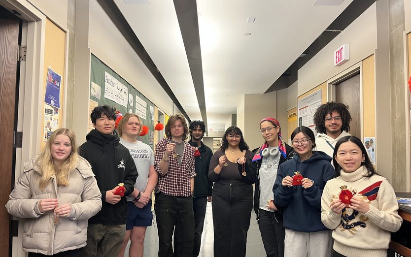 CHIN 102 Students Decorating and Celebrating the Chinese Lunar New Year