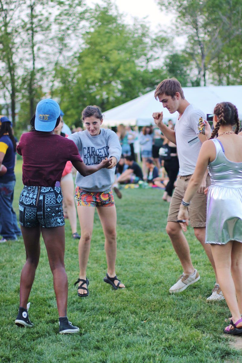 Students dance during Spring Concert