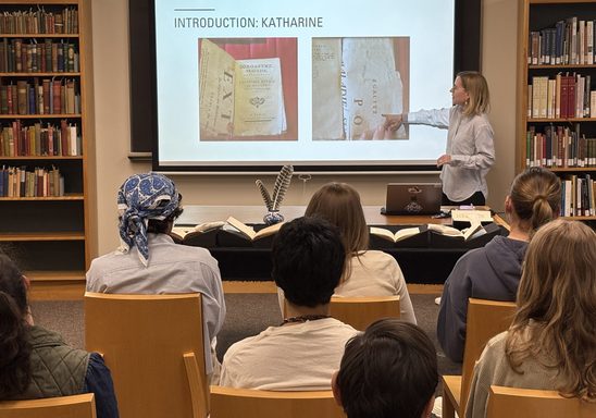 Katharine Graves presents at Punk and Pamphlets event