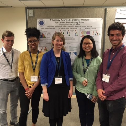 Professor Layla Oesper and four students