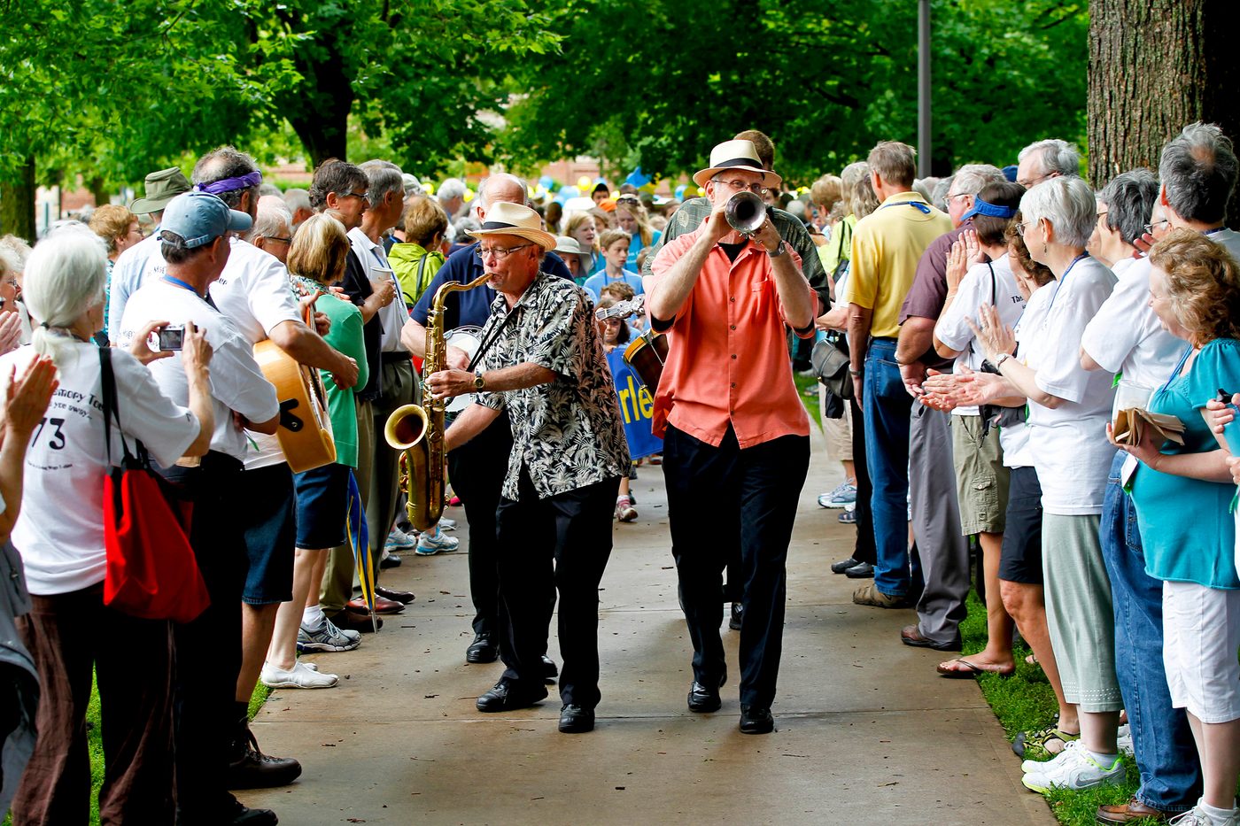 Musicians at the Reunion parade of classes