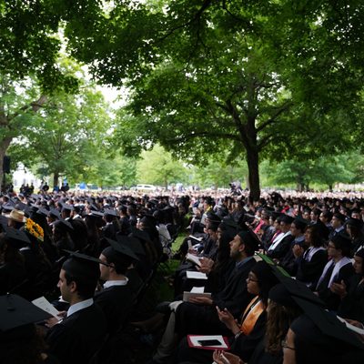 The Class of 2025 seated at Commencement